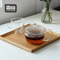 Théière en verre borosilicate résistant aux hautes températures SHIMOYAMA, théière domestique, ensemble de préparation du thé, bouilloire à séparation thé-eau
