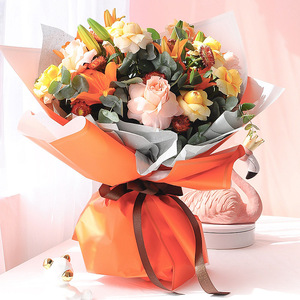 Double-sided Color Paper Flower Wrapping Paper Floral Bouquet Flower Shop <strong>Wrap</strong> - Product Image 3