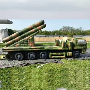 Modèle de simulation de char gonflable pour exercices, <span class=keywords><strong>cible</strong></span> fermée camouflage, pour véhicules blindés et missiles - Product Image 3