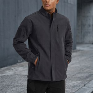 Chaqueta de senderismo vintage para hombre, de lona suave con cuello alto, impermeable, térmica, cortavientos, con capucha, para camping - Product Image 2