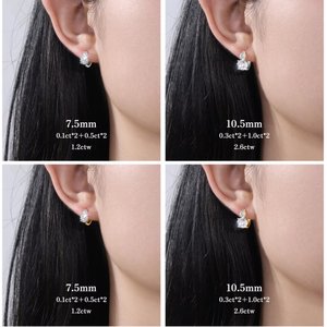 KRKC&CO S925 Silver Luxury Flower Design Moissanite <b>Earrings</b> D Color GRA Certificate VVS Clarity 1.2cttw 2.6cttw Cut - Product Image 6