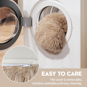 Sofá cama plegable personalizado para mascotas, sofá cálido de invierno de felpa para gatos, sofá suave y relajante para perros Kenne - Product Image 4