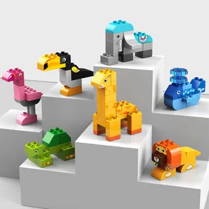 FEELO 2022新创新102pcs动物积木接受OEM ODM定制动物套装儿童组装教育玩具