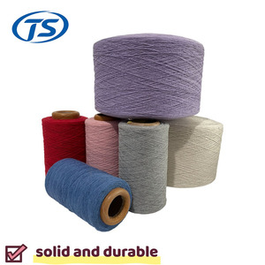 Campione Gratuito Filato di <span class=keywords><strong>Cotone</strong></span> 10s 12s Rigenerato, Filato Tinto Misto Poliestere Riciclato Prezzo di Fabbrica dalla Cina - Product Image 1