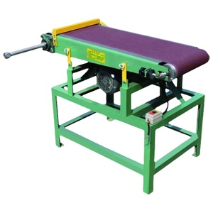 Ponceuse industrielle verticale et horizontale pour le travail du bois, ponçage de surfaces en bois, décapage de rouille sur métal, ponceuse à bande, machine à polir les surfaces planes - Product Image 1