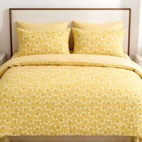 Parure de lit florale en polyester de qualité supérieure, douce et imprimée, 3 pièces, avec housse de couette et taies d'oreiller, pour la maison, l'hôtel, vente en gros