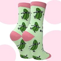 Chaussettes en coton confortables et douillettes de haute qualité, chaussettes amusantes et originales à motif de cornichon pour hommes et femmes