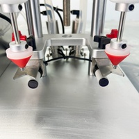 Machine de remplissage de liquide semi-automatique à 2 têtes, machine de remplissage de parfum pneumatique de bureau, machine de remplissage de bouteilles de liquide pour animaux de compagnie