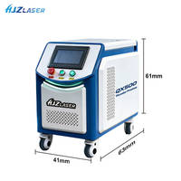 Machine de nettoyage au laser à fibre pulsée portable HJZ 300W 500W pour l'élimination de la rouille et de la peinture, le nettoyage du bois et de la pierre