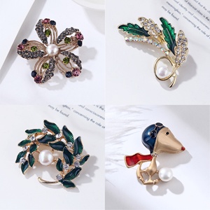 Fabricant de gros 48 pièces broches de perles d'eau douce naturelles pour cadeau acceptant des broches personnalisées - Product Image 6