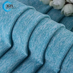 Nhanh chóng khô 93% Polyester 7% spandex 170gsm 4 cách căng đồng bằng dệt hai giai điệu Melange vải dệt kim cho hàng may mặc/Thể thao - Product Image 4