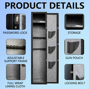 산업 자동화 제조 금속 가공 내화 지문 인식 잠금 전자 보안 금고 보관 캐비닛 - Product Image 4