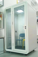 Cabine vocale de bricolage mobile cabine téléphonique de bureau abordable conteneur de studio d'enregistrement avec système de ventilation