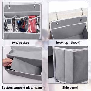 Door Mount 4 Clear Window Pocket Box Hanging Organizer Storage Bag Children Hanging Wall Organizer - Product Image 5