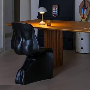 Nordico moderno FRP poltrona: corpo in metallo resistente con lui elegante il suo Design per soggiorno all'aperto o mobili per la casa. - Product Image 2