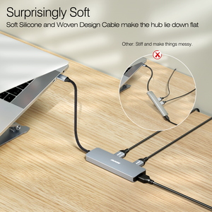 <span class=keywords><strong>Hub</strong></span> <span class=keywords><strong>USB</strong></span>-C 5 trong <span class=keywords><strong>1</strong></span> với hỗ trợ 4K, <span class=keywords><strong>3</strong></span> cổng <span class=keywords><strong>USB</strong></span>-A, sạc nhanh 100W PD, <span class=keywords><strong>USB</strong></span> <span class=keywords><strong>3</strong></span>.0, cáp silicon/dệt, vỏ hợp kim nhôm, có sẵn trong kho - Product Image 5