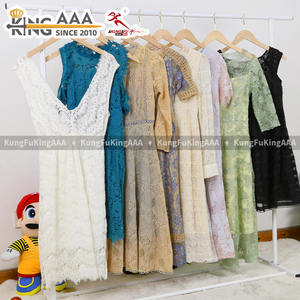 KingAAA Vente en gros Robes longues d'occasion pour femme, design ajouré, taille haute, couleurs <span class=keywords><strong>pastel</strong></span> douces, pour le quotidien et les trajets, Balles de vêtements usagés - Product Image 6