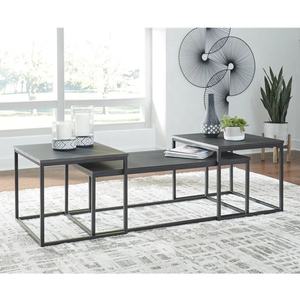 Meubles de salon 3 pièces ensemble de tables basses gigognes avec tables d'extrémité - Product Image 6