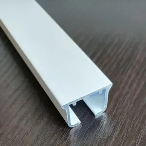 Alta qualità manuale Ripple Fold cubicolo soffitto curvo sistema di guide ferroviarie orizzontali binario per tende ospedaliere corridore silenzioso