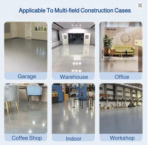 Bán buôn độ bóng cao Đá Cẩm Thạch hiệu ứng trong nhà ngoài trời tự san lấp mặt bằng Sàn epoxy <span class=keywords><strong>Polyurethane</strong></span> màu cát sơn sàn - Product Image 5