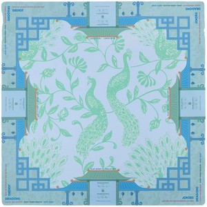 Tapis de Mahjong américain Lotus couleur personnalisée pour tuiles de Mahjong, en caoutchouc naturel, antidérapant, résistant à l'eau, lavable, 80cm*80cm, classique - Product Image 5