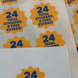 Custom Promotional Giveaway Stickers, Matte Film Self-Adhesive Vinyl <b>Labels</b>, Durable <b>Waterproof</b> Tags for Retail Marketing & Bran - Product Image 1