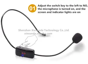 핫 세일 무선 마이크 장거리 무선 마이크 fm 무선 마이크 헤드셋 교육을위한 음성