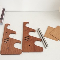 Support de tablette portable en bois à 3 niveaux, durable, avec partition détachable pour ordinateur et clavier, design écologique