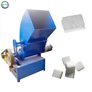 Efficient automatic foam crushing and melting machine foam forming Huatuo all-in-one machine