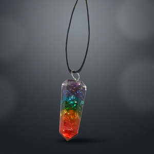 Pendentif crayon en cristal arc-en-ciel Roznik, poli, pour la guérison des chakras, pendule Feng Shui, thème amour sculpté, artisanat en semi-pierre - Product Image 3