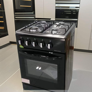 Cuisinière multifonctionnelle 4 feux intégrée électrique et gaz avec four, barbecue et gril, compatible GPL, allumage électronique - Product Image 1
