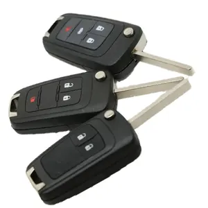 Heißer Verkauf 4 Tasten Flip Folding Remote Key Case Shell Ersatz Einstiegs anhänger für Opel Buick LaCrosse Regal Verano GMC Terrain