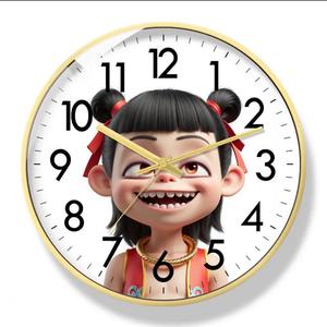 Bán Buôn Tùy Chỉnh Mới Sáng Tạo Anime Nezha 2 Ma Thuật Cậu Bé Biển Thế Giới Nhựa Im Lặng Trẻ Em Của Đồng Hồ Treo Tường Cho Đám Cưới Nhà Nghỉ Hưu - Product Image 6