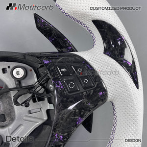 Volante LED de Fibra de Carbono Forjado Personalizado en Color Morado para BMW E82 E88 E90 E91 E92 M3 320d 330i 335i 135i 128i Coupé 2006-2013 - Product Image 4