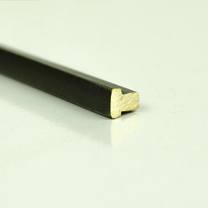 Plinthes décoratives en cuivre en forme de T personnalisables pour rideaux métalliques d'appartement, emballage en caisse en bois, prix d'usine - Product Image 1