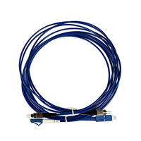 Cordon de brassage blindé en fibre optique pour centre de données, certifié RoHS, avec connecteurs LC, FC, SC, diamètre 0,2 mm, gaine LSZH, OM3 OM4