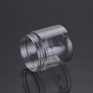 Transparent Pet Cylinder Bottle 200Ml Screw Cap Cosmetic Cream <b>Container</b> General Packaging - Product Image 3