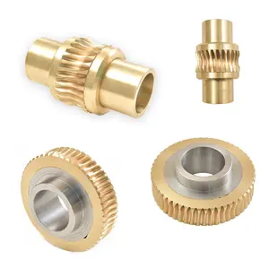 Dongguan custom high precision grinding silent 42CrMo 20CrMnTi S45C steel brass gears straight spur gears helical gears