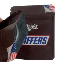 Sachet Doypack Personnalisé en Plastique Imprimé par Héliogravure, Anti-humidité, avec Fermeture Zip Holographique en Mylar, Taille Personnalisée, pour Aliments pour Animaux, Gelée et Friandises à Mâcher
