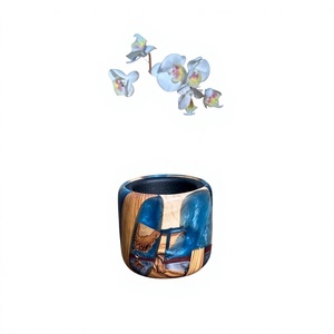 Signature Resin & Solid Wood <b>Incense</b> <b>Holder</b> Premium Handmade Decorative Burner with Artistic River Design for Zen Spaces, Well - Product Image 1