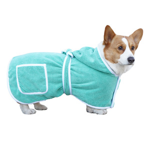 Pet Absorbent Quick Drying <b>Bathrobe</b> For Large Dogs <b>Hooded</b> Towel For Golden Retrievers Labradors Four Seasons Use - Product Image 4