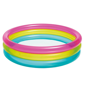Intex 57104 piscines hors sol pour enfants <span class=keywords><strong>piscine</strong></span> fluorescente à trois anneaux <span class=keywords><strong>piscine</strong></span> gonflable ronde arc-en-ciel pour bébé - Product Image 1