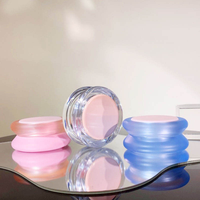 Pot cosmétique vide en plastique transparent rond de 7g, nouveau produit d'usine, emballage portable pour rouge à lèvres et crème