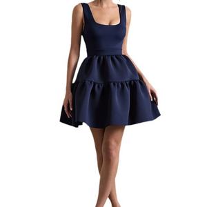 Custom OEM ODM Hight Quality Women <b>Dress</b> Spring Summer Fashion Halter Sexy <b>Dress</b> Backless Waisted A-line Midi Puffy <b>Dresses</b> - Product Image 5