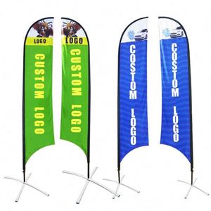Drapeaux de plage personnalisés avec logo, drapeaux publicitaires de plage, drapeaux publicitaires à voile - Product Image 1