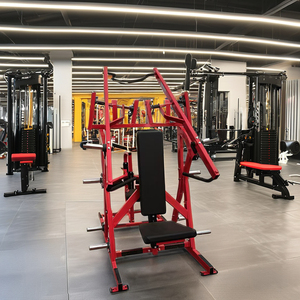 Máquina de Gimnasio Comercial Nueva de Acero para Ejercicios de Fuerza: Press de Pecho Sentado y Lat Pulldown con Selección de Carga por Pin - Product Image 6