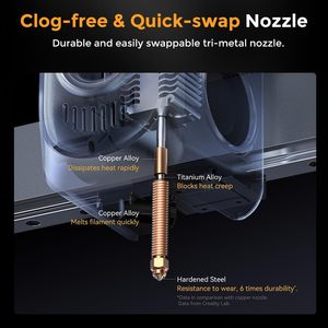 Creality Hi máy in 3D, hỗ trợ in nhiều màu cần CFS, tốc độ tối đa 500 mm/giây 95% lắp ráp trước, động cơ bước xy và - Product Image 4