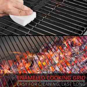Barbecue vertical commercial moderne en fer, avec fumoir à charbon de bois double offset, revêtement poudré, pour jardin, avec flamme pliable, vente en gros - Product Image 3