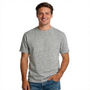 Kaihe Men's <b>Olive</b> <b>Green</b> Short Sleeve O-Neck <b>T</b>-<b>Shirt</b> Regular Fit Casual Jersey Cotton Solid Color Breathable Anti-Wrinkle Quick - Product Image 1