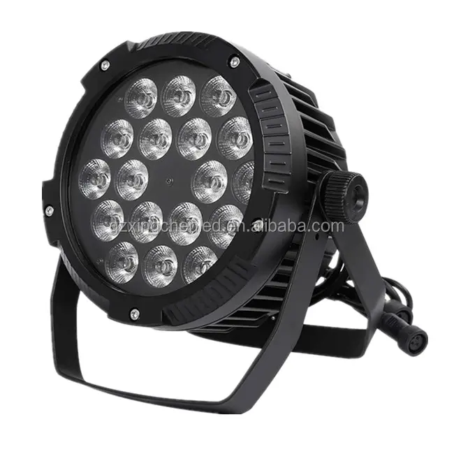 Reflector par led plano 6 en 1, 18 unidades, resistente al agua, 18W, RGBWA + UV, 18 unidades, para fiestas, bodas, clubs, DJ, efectos de iluminación, novedad de 2023